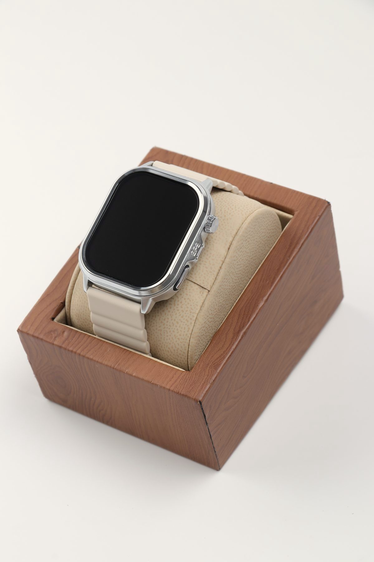 Black, with the black strap